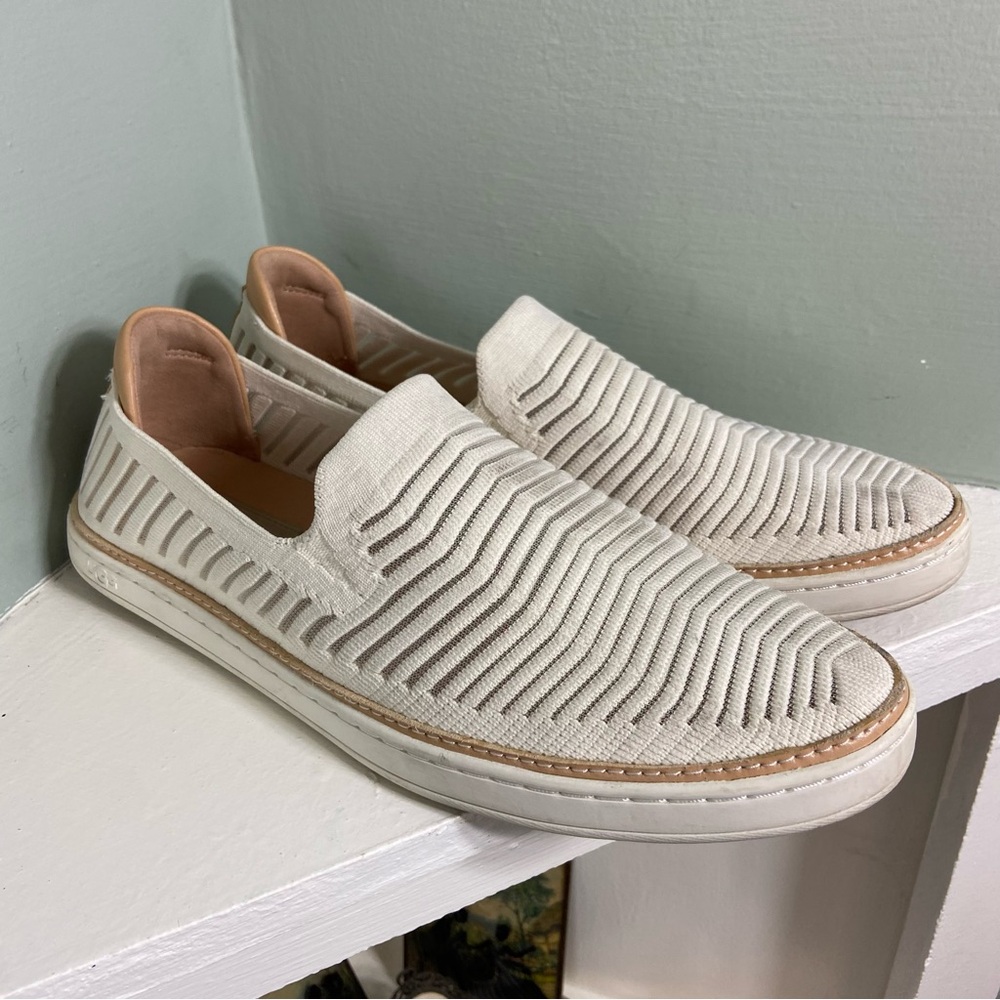 Women’s Ugg Sammy Breeze White Slip-On Shoes Sneakers Size 10